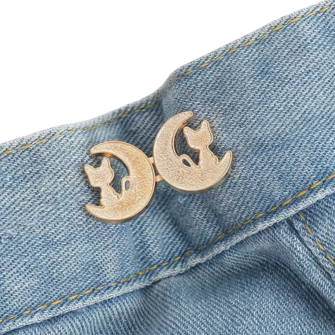 Luna y gato oro